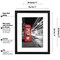Americanflat 11x14 Black Picture Frame - Displays 8x10 with Mat or 11x14 Without Mat - Engineered Wood with Shatter Resistant Glass - Horizontal and Vertical Formats for Wall